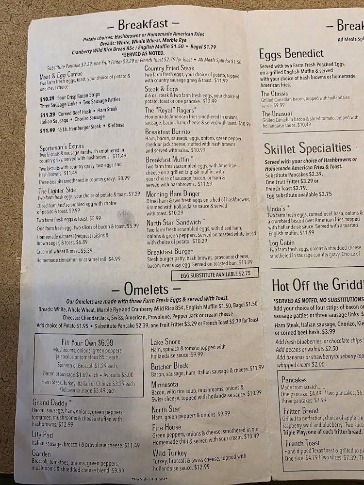 Lindas' Cafe Menu image 1